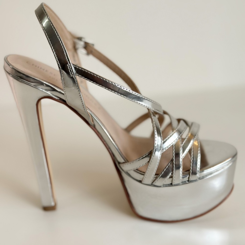 Chinese Laundry Teaser 2 Silver color Platform High heel